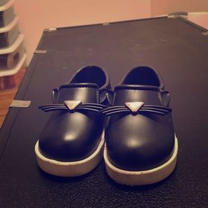 MINI MELISSA whisker loafer black size 7